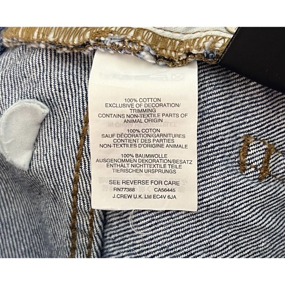 Madewell Rigid Skinny Cutoff Jean Shorts Womens Size‎ 23 Distressed Blue Denim - Picture 5 of 13